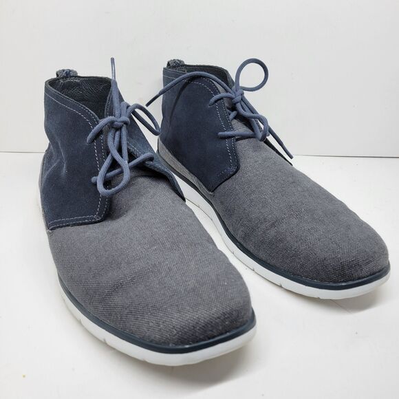 UGG Austrailia Freamon Mens Gray Canvas Suede Chukka Boot Size US 15 EUR 49.5 main image 12